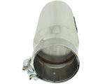 Mach Force-Xp 304 Stainless Steel Clamp-on Exhaust Tip Polished 4 Inch Inlet x 5 Inch Outlet x 12 Inch L Angle Cut aFe Power