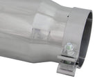 Mach Force-Xp 409 Stainless Steel Clamp-on Exhaust Tip Polished 4 Inch Inlet x 5 Inch Outlet x 15 Inch L aFe Power