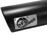 Mach Force-Xp 409 Stainless Steel Clamp-on Exhaust Tip Black 4 Inch Inlet x 5 Inch Outlet x 12 Inch L Left / Right aFe Power