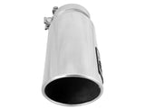 Mach Force-Xp 409 Stainless Steel Clamp-on Exhaust Tip Polished Pair 4 Inch Inlet x 5 Inch Outlet x 12 Inch L aFe Power