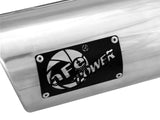 Mach Force-Xp 409 Stainless Steel Clamp-on Exhaust Tip Polished Pair 4 Inch Inlet x 5 Inch Outlet x 12 Inch L aFe Power