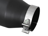 Mach Force-Xp 409 Stainless Steel Clamp-on Exhaust Tip Black 4 Inch Inlet x 6 Inch Outlet x 15 Inch L Right aFe Power