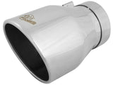 Mach Force-Xp 304 Stainless Steel Clamp-on Exhaust Tip Polished 4 Inch Inlet x 6 Inch Outlet x 9 Inch L aFe Power