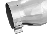 Mach Force-Xp 304 Stainless Steel Clamp-on Exhaust Tip Polished 4 Inch Inlet x 6 Inch Outlet x 9 Inch L aFe Power