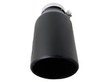 Mach Force-Xp 409 Stainless Steel Clamp-on Exhaust Tip Black 4 Inch Inlet x 6 Inch Outlet x 15 Inch L Left / Right aFe Power