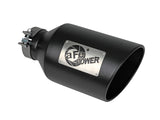 Mach Force-Xp 409 Stainless Steel Clamp-on Exhaust Tip Black aFe Power