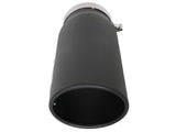 Mach Force-Xp 409 Stainless Steel Clamp-on Exhaust Tip Black 5 Inch Inlet x 6 Inch Outlet x 15 Inch L aFe Power