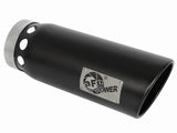 Mach Force-Xp 409 Stainless Steel Clamp-on Exhaust Tip Black Right Side Exit 5 Inch Inlet x 6 Inch Outlet x 16 Inch L aFe Power