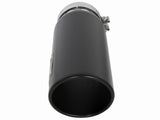Mach Force-Xp 409 Stainless Steel Clamp-on Exhaust Tip Black Right Side Exit 5 Inch Inlet x 6 Inch Outlet x 16 Inch L aFe Power