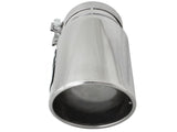 Mach Force-Xp 304 Stainless Steel Clamp-on Exhaust Tip Polished 5 Inch Inlet x 6 Inch Outlet x 12 Inch L Right aFe Power