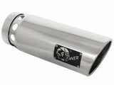 Mach Force-Xp 304 Stainless Steel Intercooled Clamp-on Exhaust Tip Polished 5 Inch Inlet x 6 Inch Outlet x 16 Inch L aFe Power