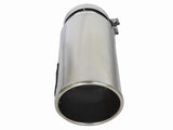 Mach Force-Xp 304 Stainless Steel Intercooled Clamp-on Exhaust Tip Polished 5 Inch Inlet x 6 Inch Outlet x 16 Inch L aFe Power