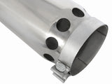 Mach Force-Xp 304 Stainless Steel Intercooled Clamp-on Exhaust Tip Polished 5 Inch Inlet x 6 Inch Outlet x 16 Inch L aFe Power