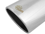 Mach Force-Xp 304 Stainless Steel Clamp-on Exhaust Tip Polished 5 Inch Inlet x 6 Inch Outlet x 12 Inch L Rear aFe Power