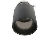 Mach Force-Xp 409 Stainless Steel Clamp-on Exhaust Tip Black Right Side Exit 5 Inch Inlet x 7 Inch Outlet x 15 Inch L aFe Power