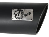 Mach Force-Xp 409 Stainless Steel Clamp-on Exhaust Tip Black Right Side Exit 5 Inch Inlet x 7 Inch Outlet x 15 Inch L aFe Power