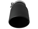 Mach Force-Xp 409 Stainless Steel Clamp-on Exhaust Tip Black Left Side Exit 5 Inch Inlet x 7 Inch Outlet x 12 Inch L aFe Power