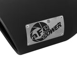 Mach Force-Xp 409 Stainless Steel Clamp-on Exhaust Tip Black Left Side Exit 5 Inch Inlet x 7 Inch Outlet x 12 Inch L aFe Power