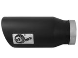 Mach Force-Xp 409 Stainless Steel Clamp-on Exhaust Tip Black Left Side Exit 5 Inch Inlet x 7 Inch Outlet x 15 Inch L aFe Power