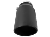 Mach Force-Xp 409 Stainless Steel Clamp-on Exhaust Tip Black Left Side Exit 5 Inch Inlet x 7 Inch Outlet x 15 Inch L aFe Power