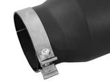 Mach Force-Xp 409 Stainless Steel Clamp-on Exhaust Tip Black Left Side Exit 5 Inch Inlet x 7 Inch Outlet x 15 Inch L aFe Power