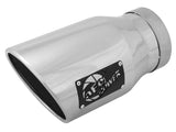 Mach Force-Xp 304 Stainless Steel Clamp-on Exhaust Tip Polished Left Side Exit 5 Inch Inlet x 7 Inch Outlet x 12 Inch L aFe Power