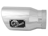 Mach Force-Xp 304 Stainless Steel Clamp-on Exhaust Tip Polished Left Side Exit 5 Inch Inlet x 7 Inch Outlet x 12 Inch L aFe Power