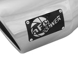 Mach Force-Xp 304 Stainless Steel Clamp-on Exhaust Tip Polished Left Side Exit 5 Inch Inlet x 7 Inch Outlet x 12 Inch L aFe Power