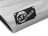 Mach Force-Xp 304 Stainless Steel Clamp-on Exhaust Tip Polished Left Side Exit 5 Inch Inlet x 7 Inch Outlet x 15 Inch L aFe Power