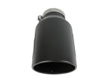 Mach Force-Xp 409 Stainless Steel Clamp-on Exhaust Tip Black 5 Inch Inlet x 8 Inch Outlet x 15 Inch L aFe Power