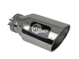 Mach Force-Xp 304 Stainless Steel Clamp-on Exhaust Tip Polished 5 Inch Inlet x 8 Inch Outlet x 15 Inch L aFe Power