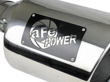 Mach Force-Xp 304 Stainless Steel Clamp-on Exhaust Tip Polished 5 Inch Inlet x 8 Inch Outlet x 15 Inch L aFe Power