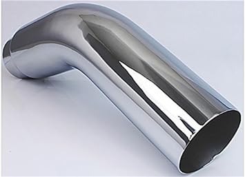 3 inch to 4 inch Chrome Elbow Exhaust Tip with Clamp