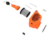 Momentum HD Cold Air Intake System Orange w/ Pro Dry S Filter Toyota Land Cruiser (J300) 22-26 V6-3.3L (td) aFe Power