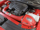 Momentum GT Cold Air Intake System Red w/ Pro Dry S Filter Dodge Challenger/Charger/Chrysler 300 11-23 V6-3.6L aFe Power