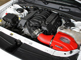 Momentum GT Cold Air Intake System Red w/ Pro Dry S Filter Dodge Challenger/Charger/Chrysler 300 SRT8/SRT 11-23 V8-6.4L Hemi aFe Power