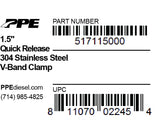 1.5 Inch V Band Clamp Quick Release PPE Diesel