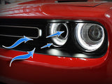Dynamic Air Scoop D.A.S. Blue Dodge Challenger 15-23 V6-3.6L/V8-5.7L/6.4L/6.2L (sc) Hemi aFe Power