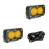 LED Work Light Amber Lens Pair S2 Sport Baja Designs