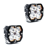 Squadron 2.0 Sport Black LED Auxiliary Light Pod Pair (No Harness) Universal Clear Baja Designs