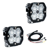 Squadron 2.0 Sport Black LED Auxiliary Light Pod Pair Universal Clear Baja Designs