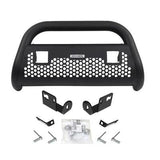 RC2 LR Bull Bar with Mounting Brackets and Two 3 Inch Light Holes Kit Textured Black 2014-2015 Sierra 1500 Go Rhino