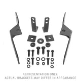 RC2 & RC2 LR Bull Bar Mounting Bracket Kit Only Textured Black 2019-2024 Ram 1500 Go Rhino