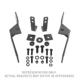 RC2 & RC2 LR Bull Bar Mounting Bracket Kit Only Textured Black 2008-2016 Ford F-250/F-350 Go Rhino