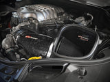 Track Series Carbon Fiber Intake System w/ Pro 5R Filter Black Dodge Durango SRT Hellcat 21-26 V8-6.2L (sc) aFe Power