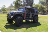 Trailline Tube Door Rear Textured Black For 2007-2018 Jeep Wrangler JK Go Rhino