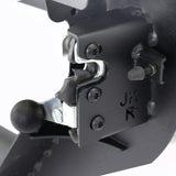 Trailline Tube Door Rear Textured Black For 2007-2018 Jeep Wrangler JK Go Rhino