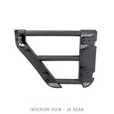 Trailline Tube Door Rear Textured Black For 2007-2018 Jeep Wrangler JK Go Rhino