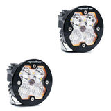 Squadron-R 2.0 Sport Black LED Auxiliary Light Pod Pair (No Harness) Universal Clear Baja Designs