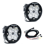 Squadron-R 2.0 Sport Black LED Auxiliary Light Pod Pair Universal Clear Baja Designs